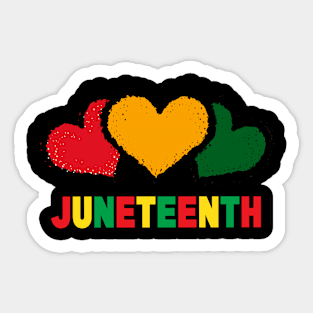 Juneteenth Flag Proud African American Sticker